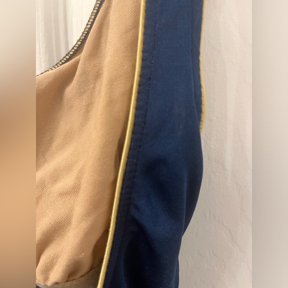 Anne Klein Vintage Navy with Gold Trimmings One Piece Bathing suit - Picture 10 of 12